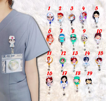 🍀YoYo Kẹp thẻ đeo bảng tên Bác sĩ, Điều Dưỡng, Dược sỹ (Gồm Sticker Y tế + Logo Y tế + Bảng tên) - Thương hiệu TN Medical