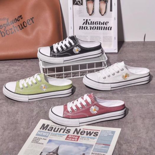 ♠✿  Giày Sục CV Hoa Cúc Nữ Full Box Siêu Hot