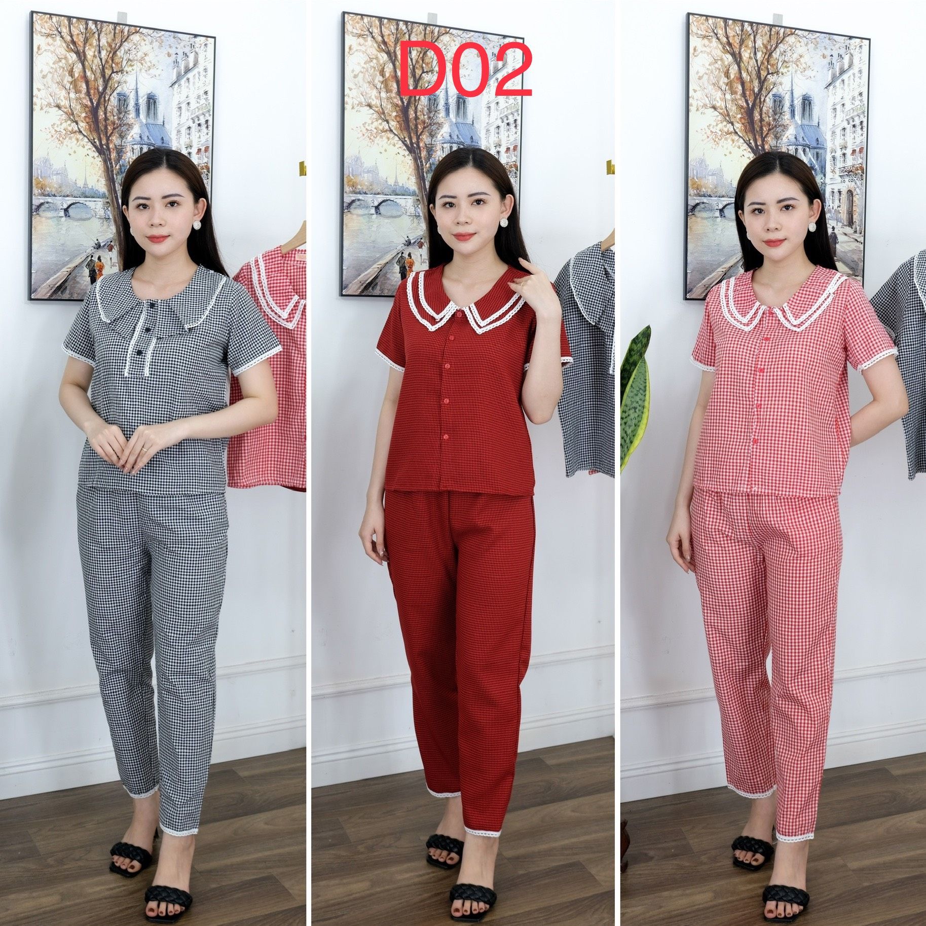Bộ đồ mặc tại nhà d02,Đồ thời trang nữ cao cấp,Thời trang nữ cao cấp