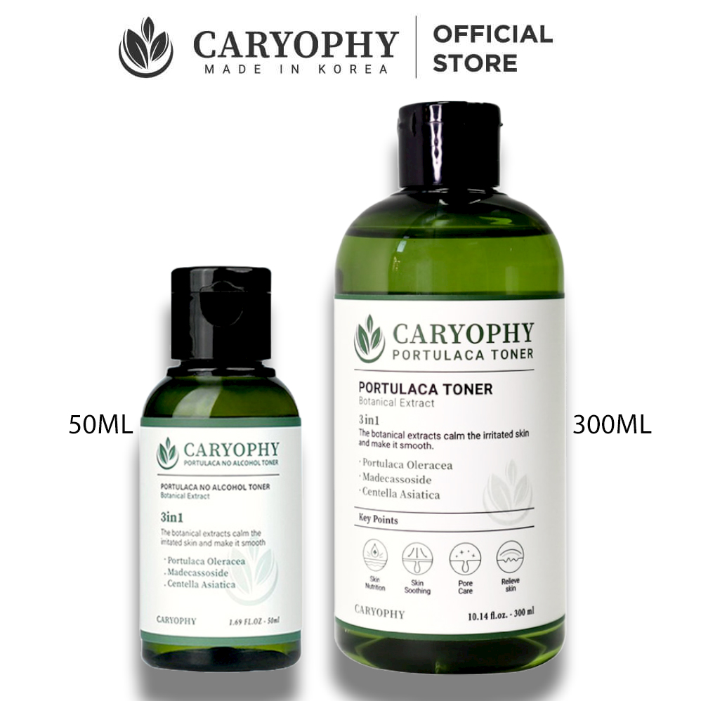 Toner Caryophy 3in1 dành cho da mụn da dầu Caryophy portulaca NPP Tido88