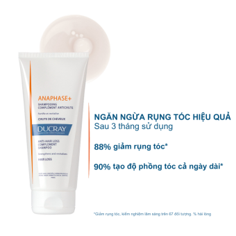 Dầu gội bổ sung dưỡng chất ngăn rụng tóc Ducray Anaphase+ Shampoo 200ml