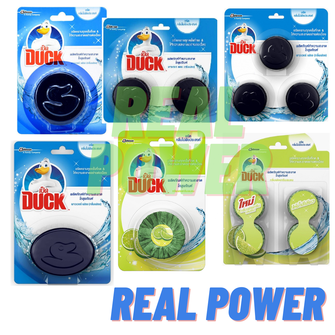 Viên khử mùi tẩy bồn cầu Duck In Tank Toilet Cleaner Power Fresh- Viên thả toilet diệt khuẩn, tẩy sạch vệ sinh vết bám