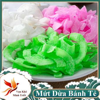 Mứt Dừa Bánh Tẻ Truyền Thống Thơm Béo Tự Nhiên- VỰA KHÔ MINH TRIẾT