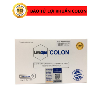 Bào tử lợi khuẩn COLON - Men vi sinh COLON dành cho người viêm đại tràng hỗ trợ giảm viêm đại tràng hiệu quả - Hộp 20 ống