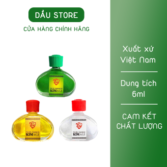 Dầu gió Kim agi hương nguyên bản xanh, trắng, vàng, nâu con sư tử Agimexphar - hàng công ty Việt Nam