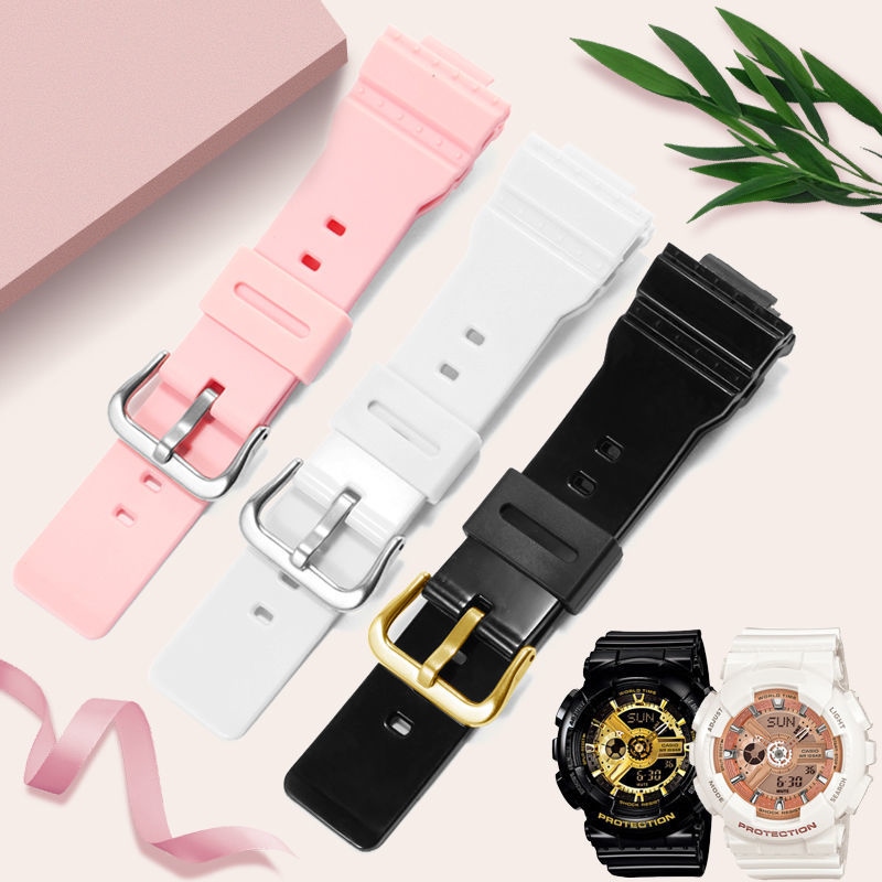Baby G Strap Replacement: Silicone Watch Band For Ba-110/111/112