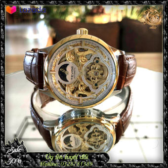 Đồng hồ nam TEVISE T820 NEW automatic, Dây da cao cấp, Full hộp, chống nước, chống xước, Thẻ bảo hành 3 năm