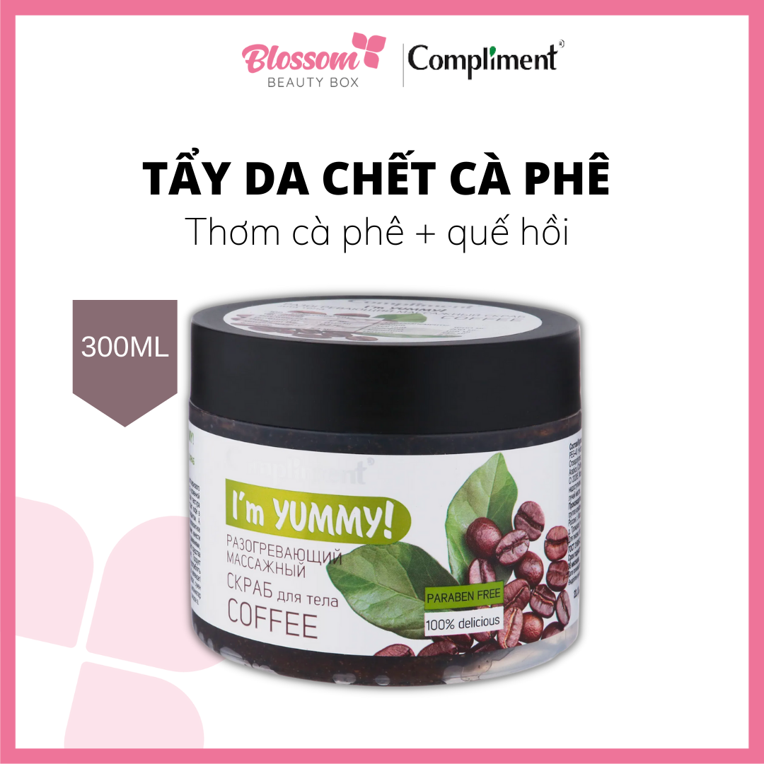 Tẩy da chết body Coffee detox xông hơi thải độc Compliment 300ml