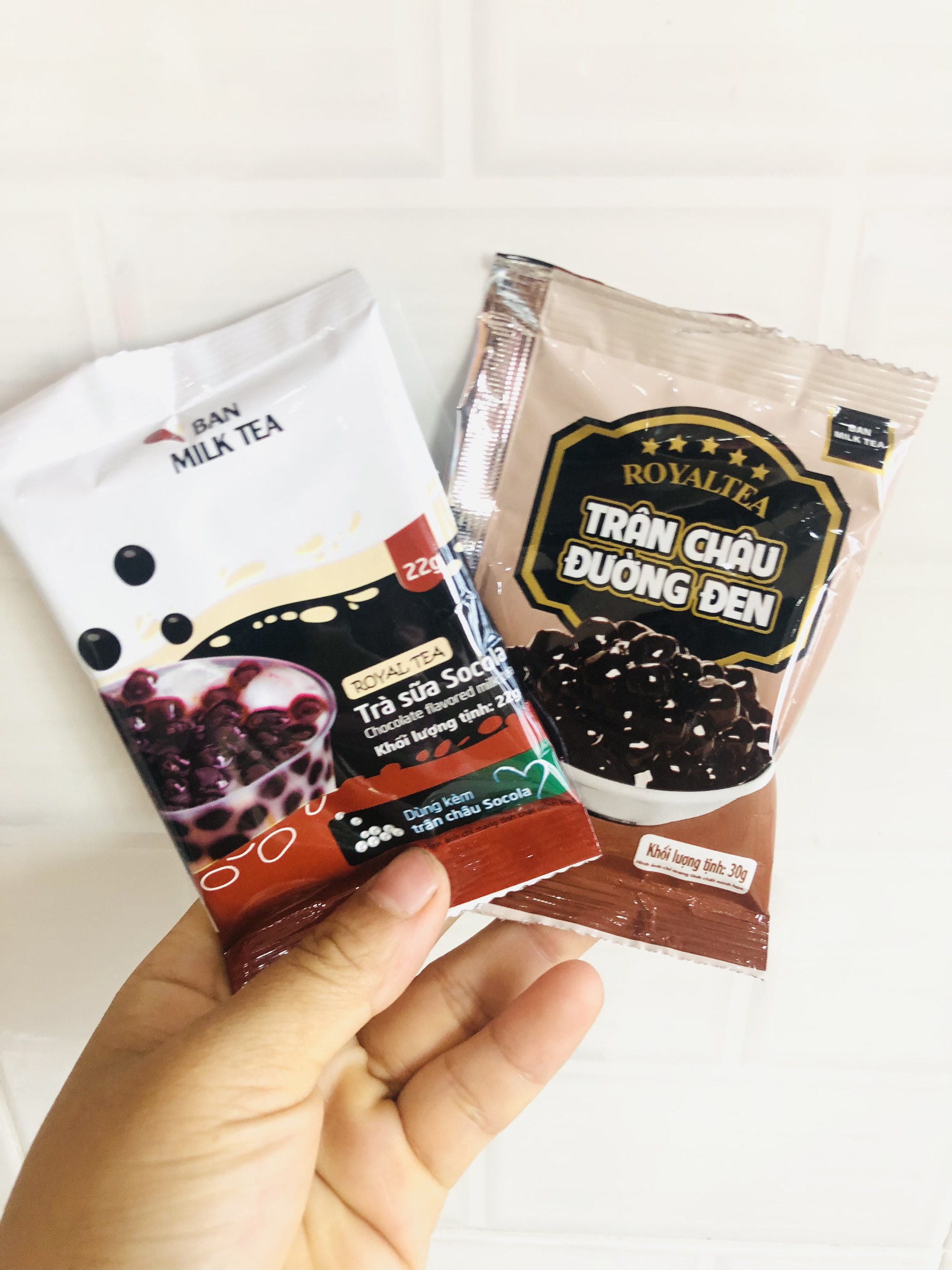 Trà sữa tự pha vị socola_ ban milk tea_minhnhatfood