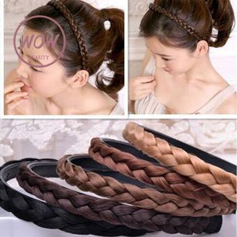 Sanhe Tóc Giả Xoắn Cho Nữ Braid Bện Headband Tóc Phụ Kiện