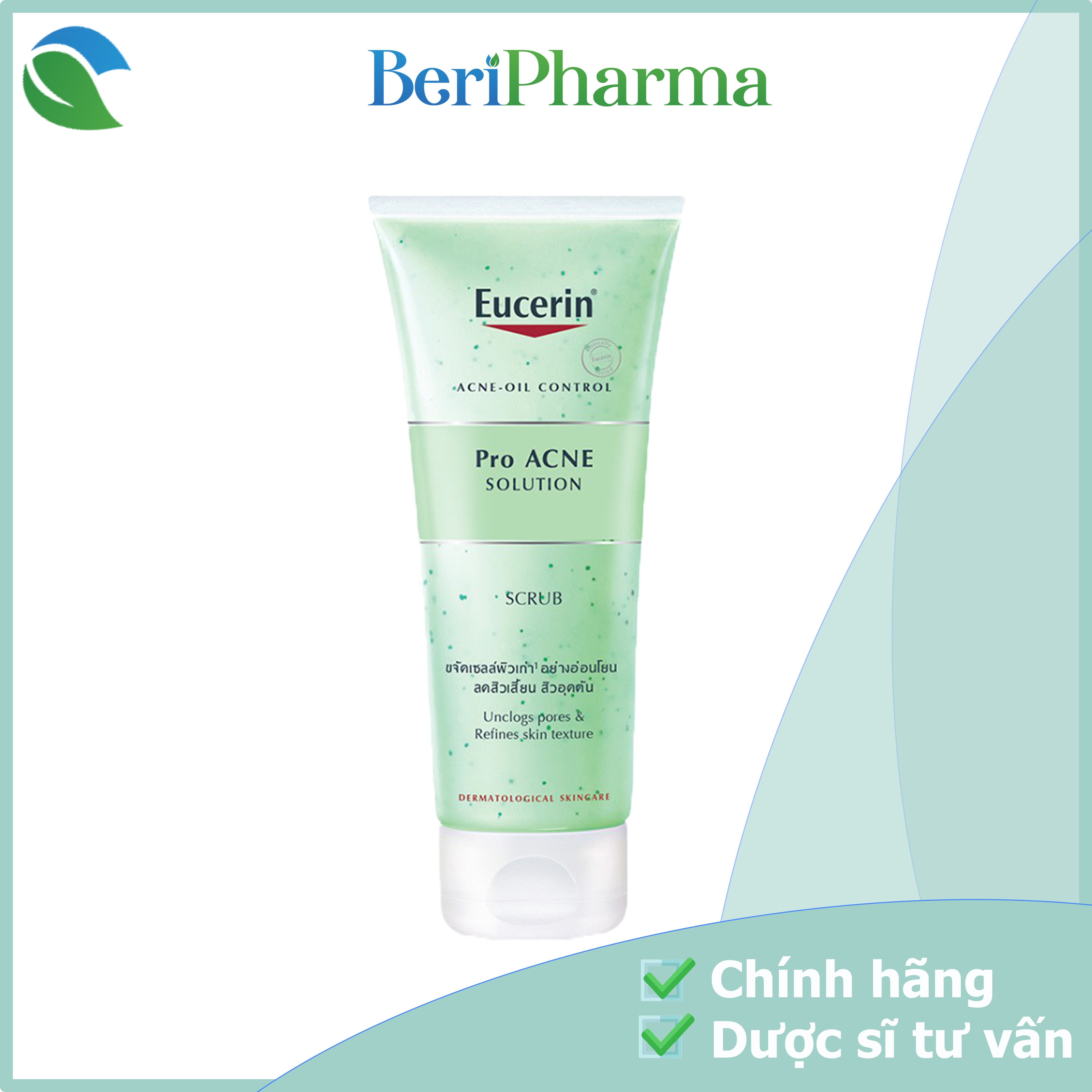 [HCM]Eucerin Gel Tẩy Tế Bào Chết Ngăn Ngừa Mụn Proacne Scrub 100ml