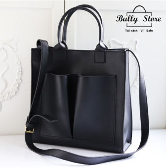 Túi tote da công sở nữ, đi học, đi làm, cặp laptop 14in vừa A4