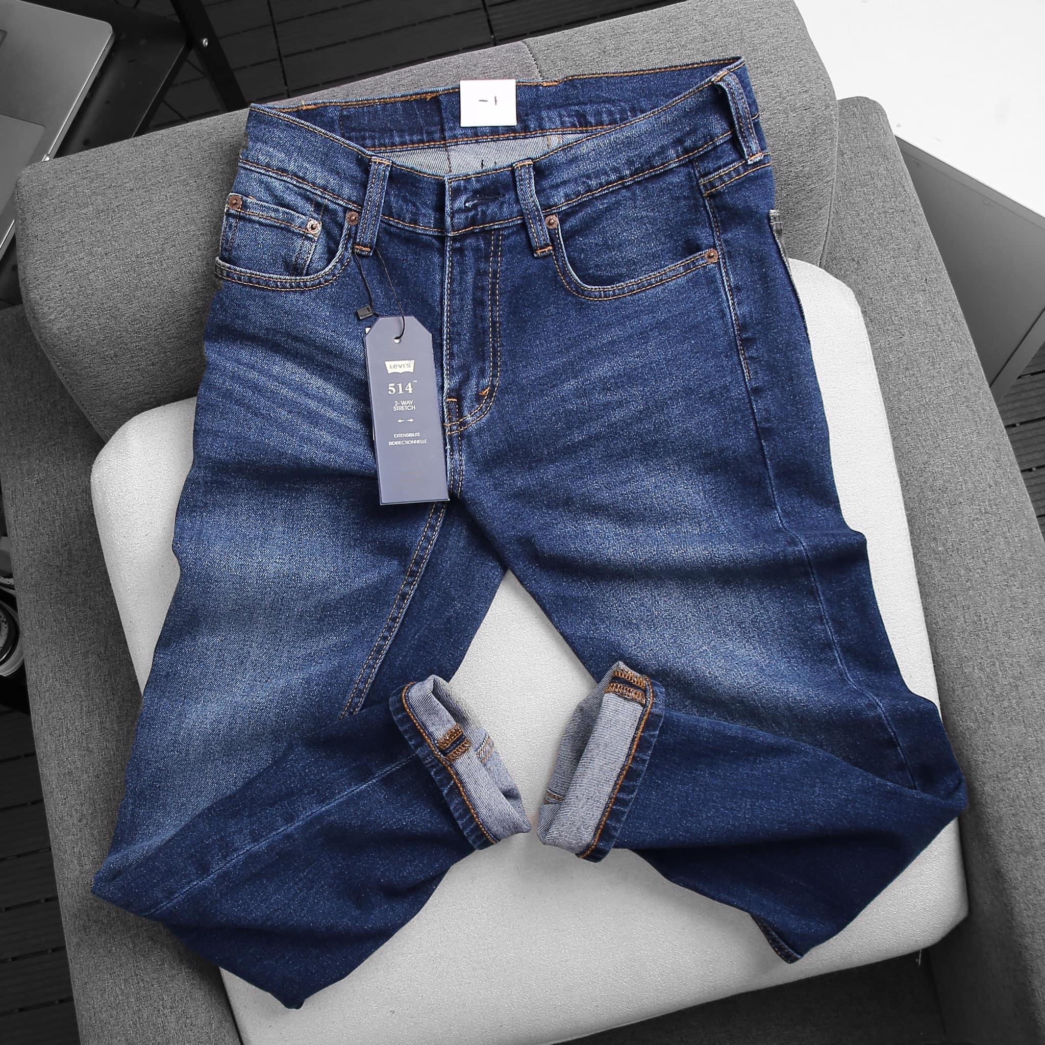 QUẦN BÒ NAM CO GIÃN QUẦN JEANS DÀI GIÃN NAM QUẦN ỐNG ĐỨNG
