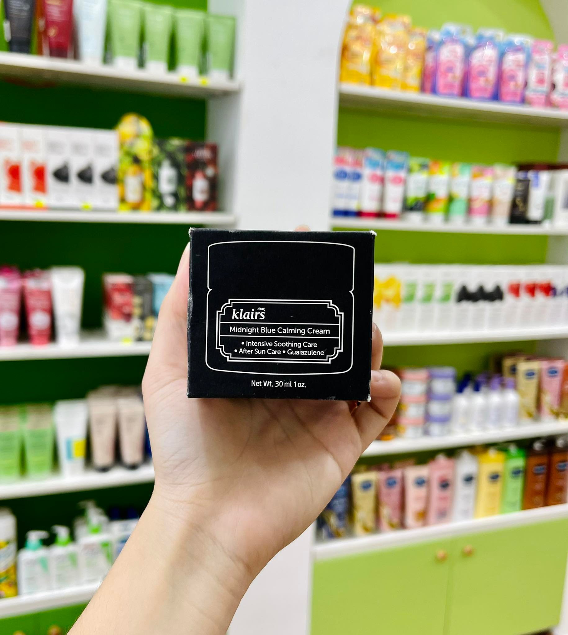 Kem Dưỡng Làm Dịu, Phục Hồi Da Ban Đêm Klairs Midnight Blue Calming Cream Hàn Quốc 30ml