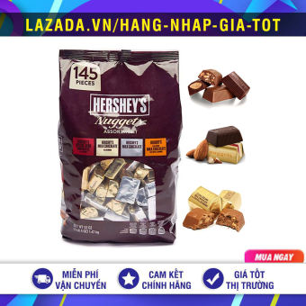 SOCOLA HẠNH NHÂN HERSHEY'S NUGGETS ASSORTMENT VARIETY PACK 1,47KG MỸ