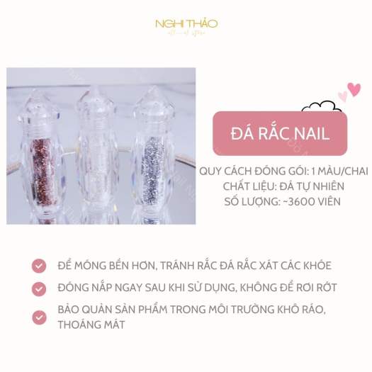 Đá rắc nail siêu sáng