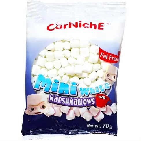 Kẹo Bông Gòn Corniche Mini White Marshmallows Gói 70g