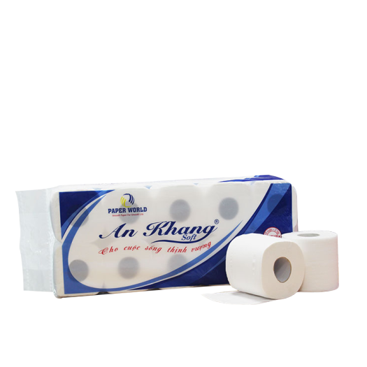 Giấy Vệ Sinh Cuộn Nhỏ An Khang Soft10 (AKS10) 10 cuộn/ cây