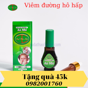 Tinh dầu an nhi ,viêm đường hô hấp, làm ấm, hết ho, hết c.ảm nắng, c.ảm gió, hết sổ mũi..DTL (20ml) .tặng 1 con lăn mattxa cầm tay 3D hoặc 1 tinh dầu sả chanh nguyên chất 45k