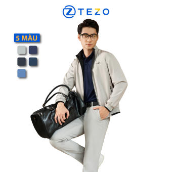 Áo gió nam áo khoác nam cao cấp 2 mặt cổ 5 phân Tezo 22AG5T004