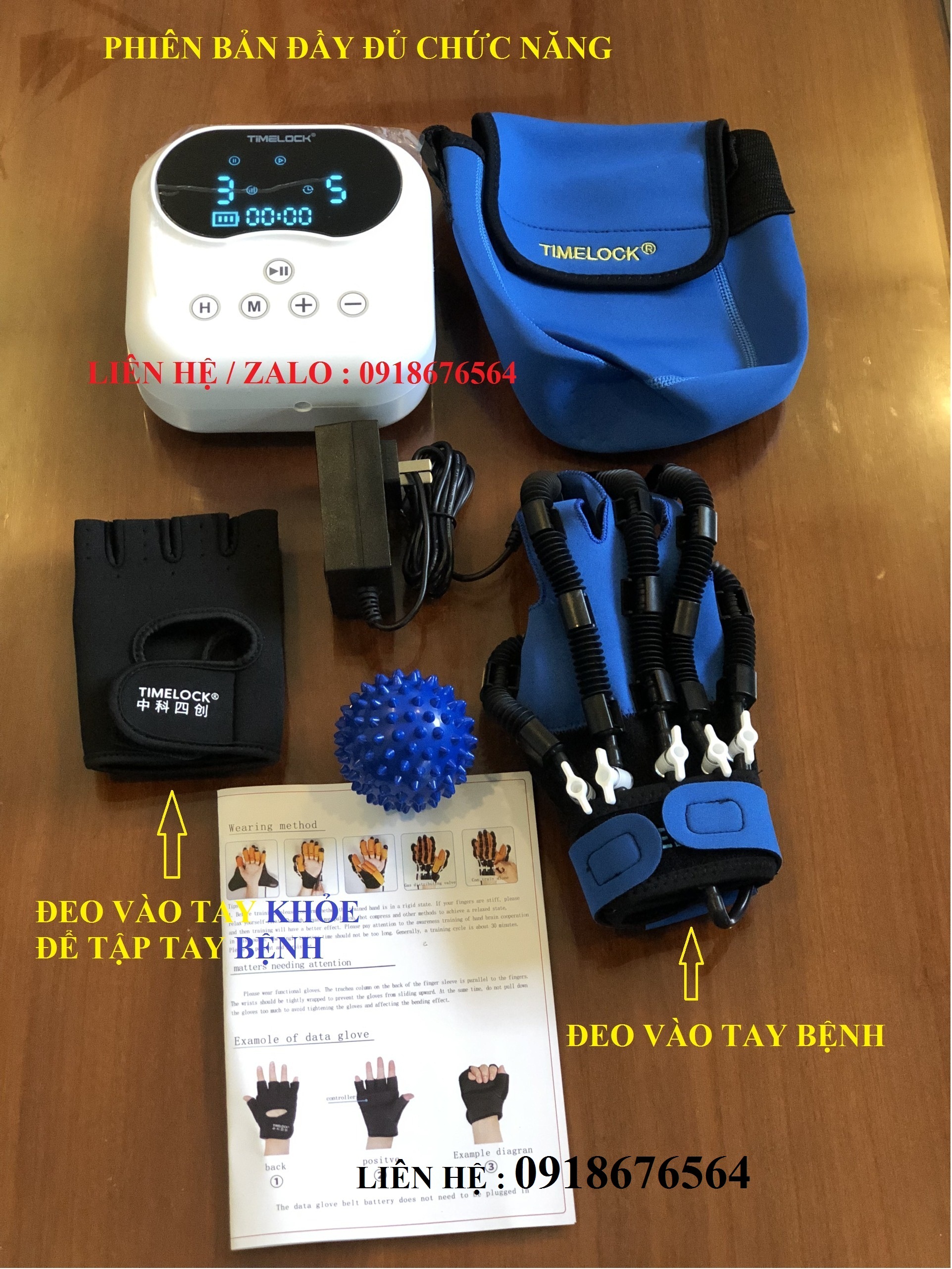 Găng tay robot tập phục hồi chức năng , máy tập bàn ngón tay cho người tai biến