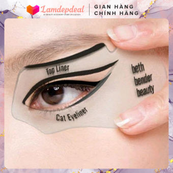 ❤️ Lamdepdeal - Bộ 2 khuôn kẻ mắt EYELINER - SMOKED EYE - CAT EYE Made in USA - Khuôn kẻ viền mắt khuôn kẻ chân mày - Dụng cụ trang điểm