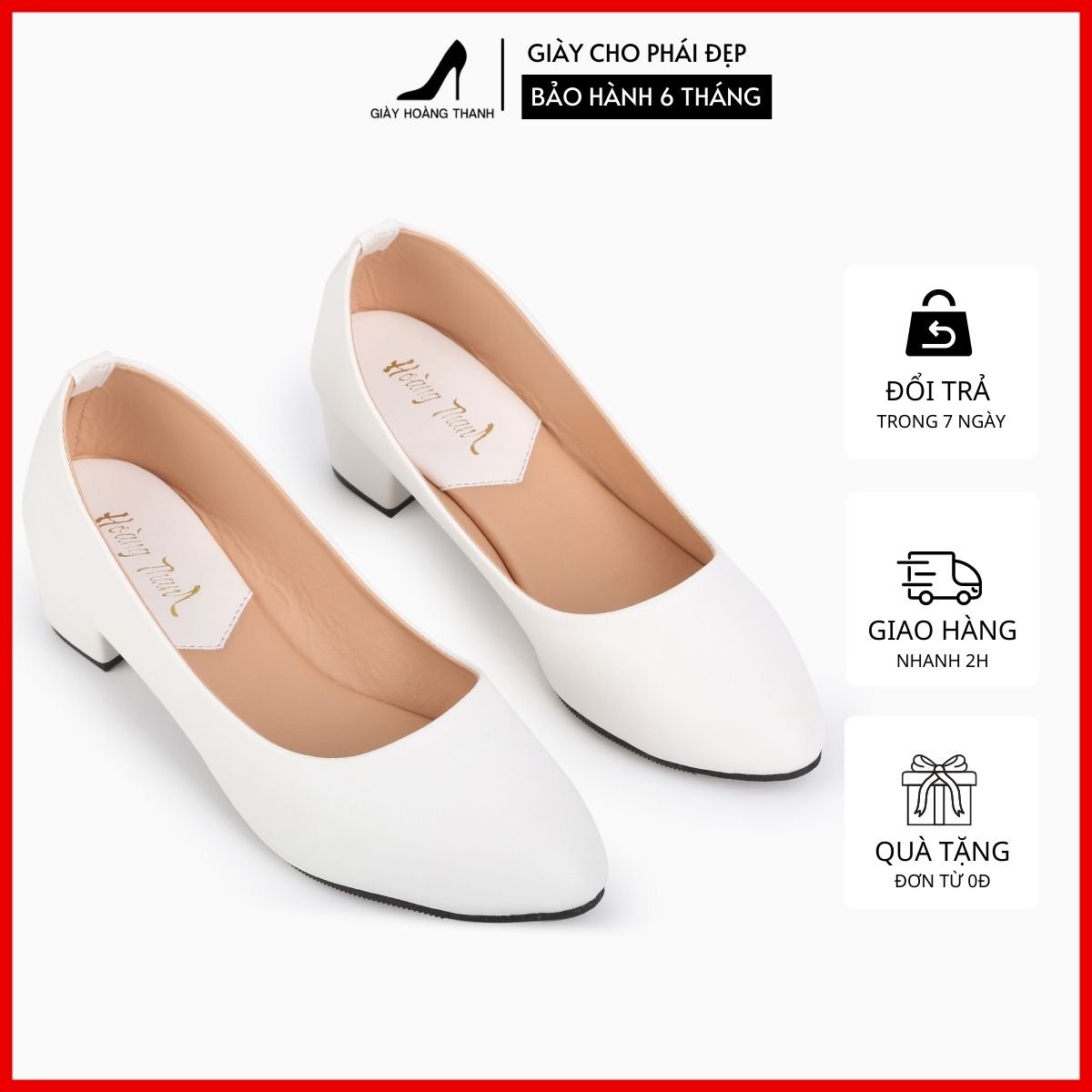 Giày cao gót nữ big size 3 phân giày búp bê đế vuông mũi nhọn hoàng thanh g2