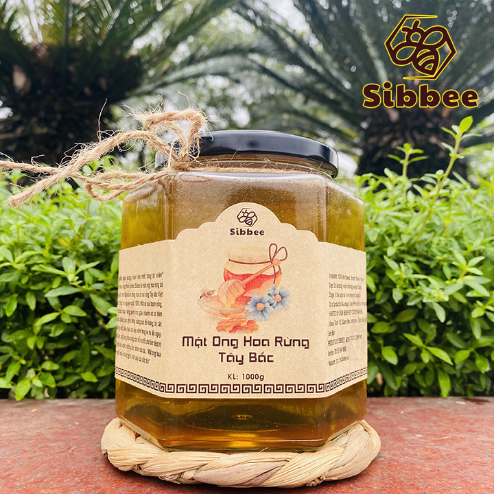 Mật ong hoa rừng thiên nhiên sibbee 1000g - 100% mật ong thật - sb011