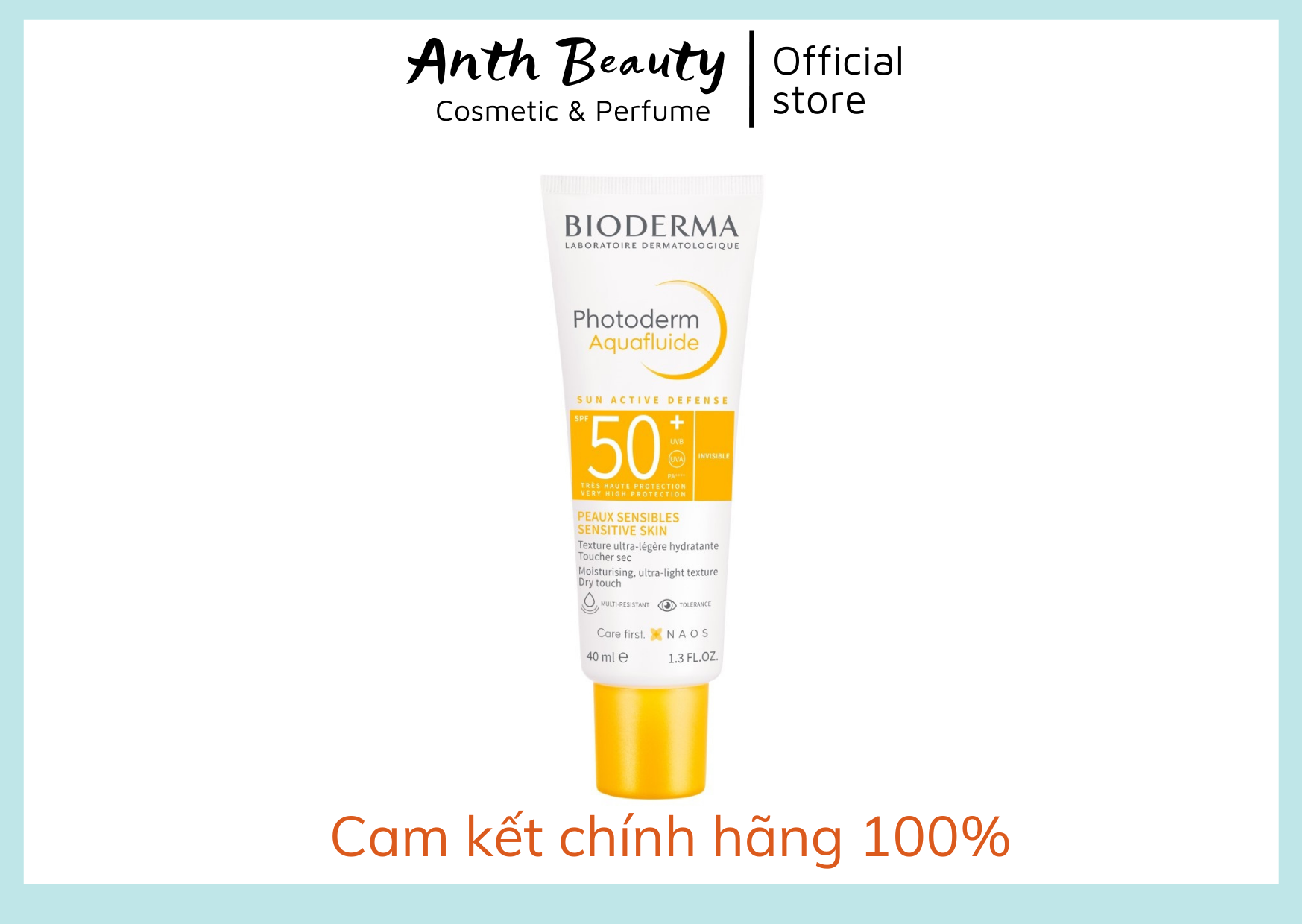 Kem Chống Nắng Bioderma Photoderm Aquafluide SPF 50+