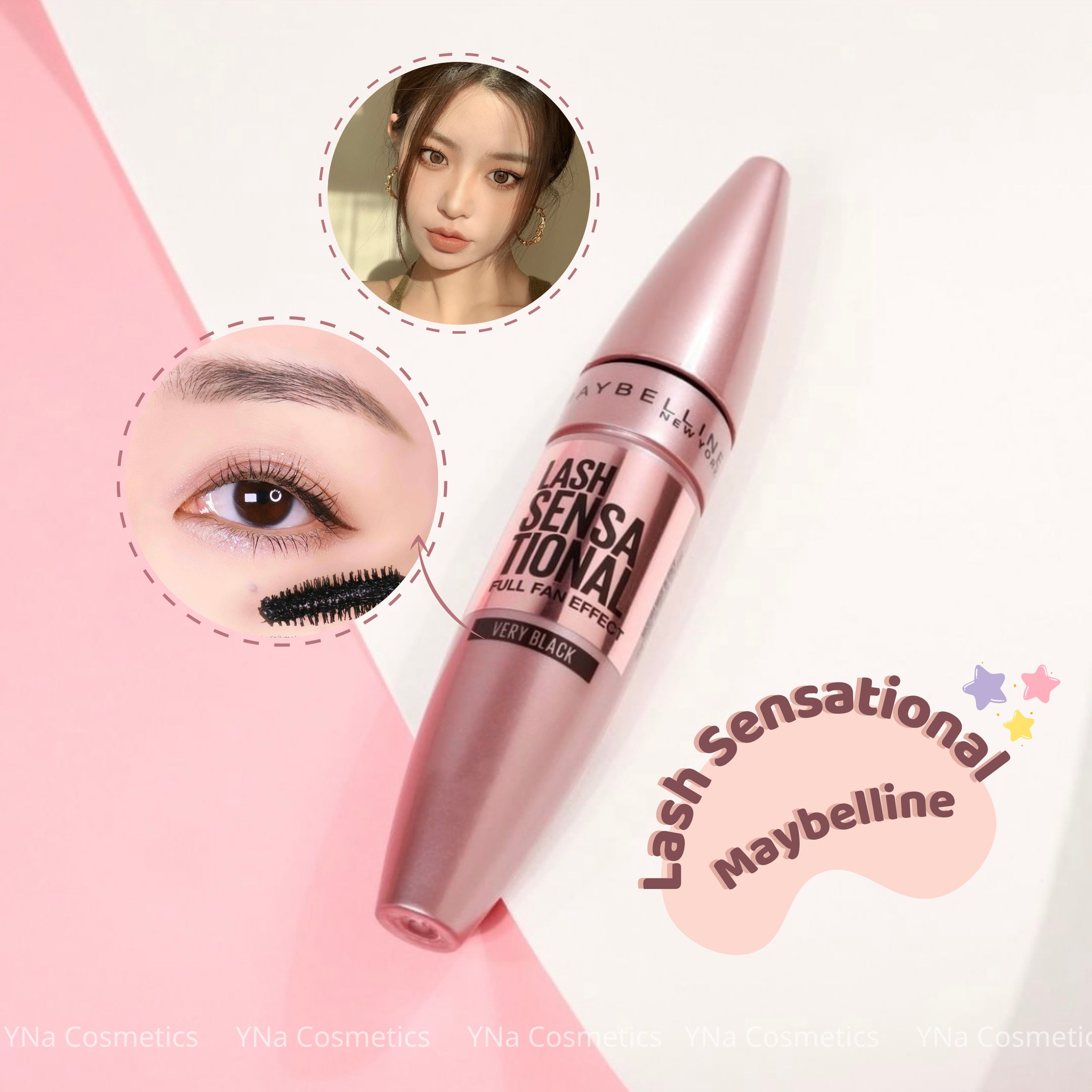 Mascara dài và dày mi Maybelline Lash Sensational