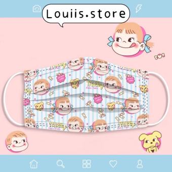 Khẩu trang in hình dễ thương, họa tiết hoạt hình người lớn Louiis.store