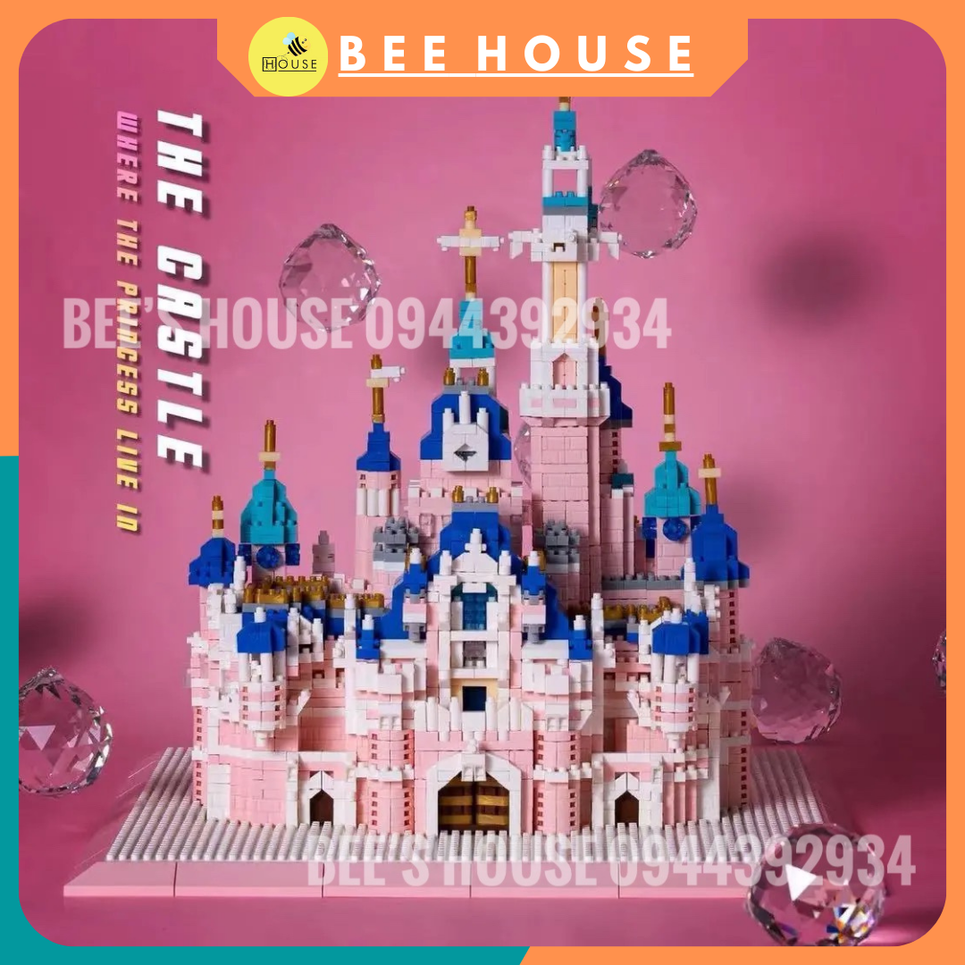 [HOÀN TIỀN  6%]Mô hình kiến trúc - bộ đồ chơi xếp hình lắp ráp con gái lâu đài cung điện lâu đài disney trưng bày nanoblock