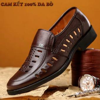 giày hè - giày mọi nam da bò