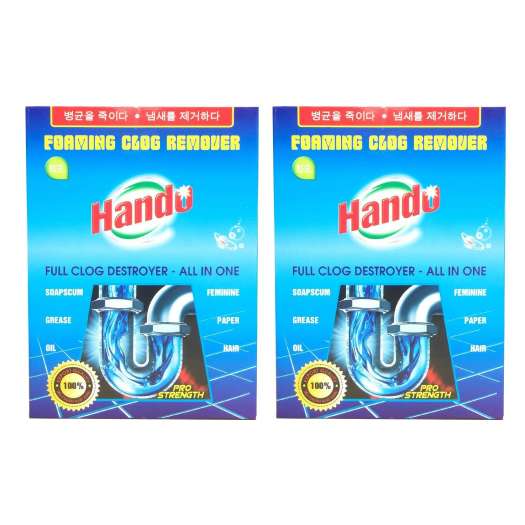 Bột thông cống, thông tắc nghẽn, thông ống thoát nước Hando ( Xanh)