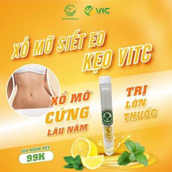 Kẹo siết eo Vit C giảm mỡ bụng