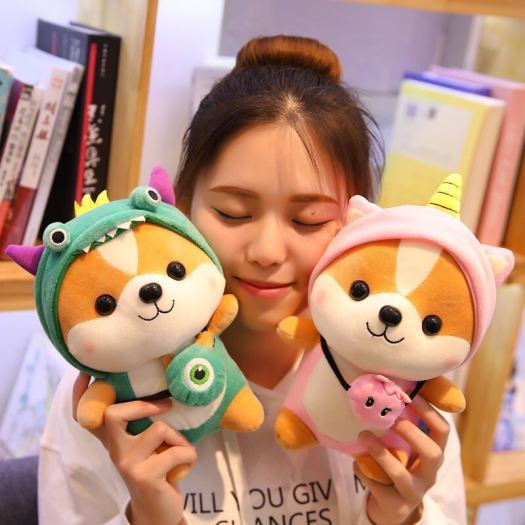 ✓▥ↂ Gấu bông đồ chơi mini cute thú nhồi bông con sóc nhỏ đeo túi đáng yêu