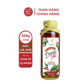 Mật ong hoa cà phê nguyên chất Bonie Bee Highland 380g
