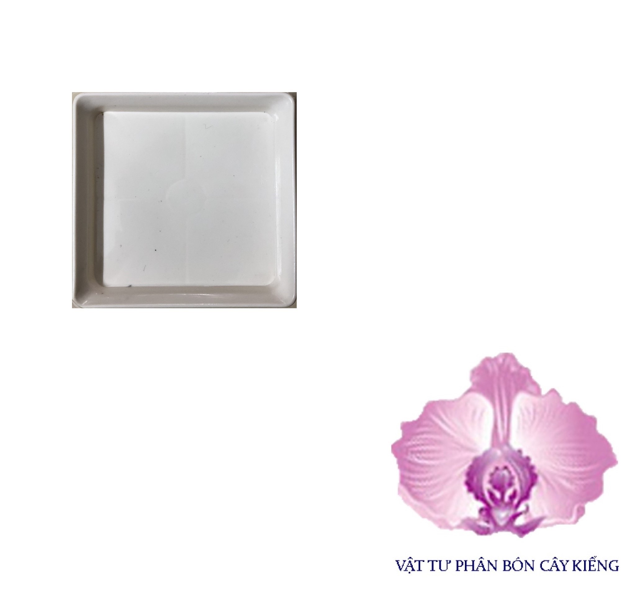 Đĩa lót chậu vuông 9cm - #063d#