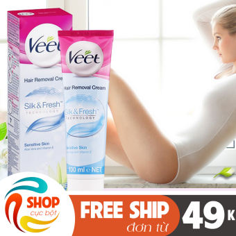Kem tẩy lông nách, lông chân tay, toàn thân cho nữ Veet vĩnh viễn tẩy tận gốc 100ml DSKTL45 - Kem tẩy lông nách chân tay vĩnh viễn