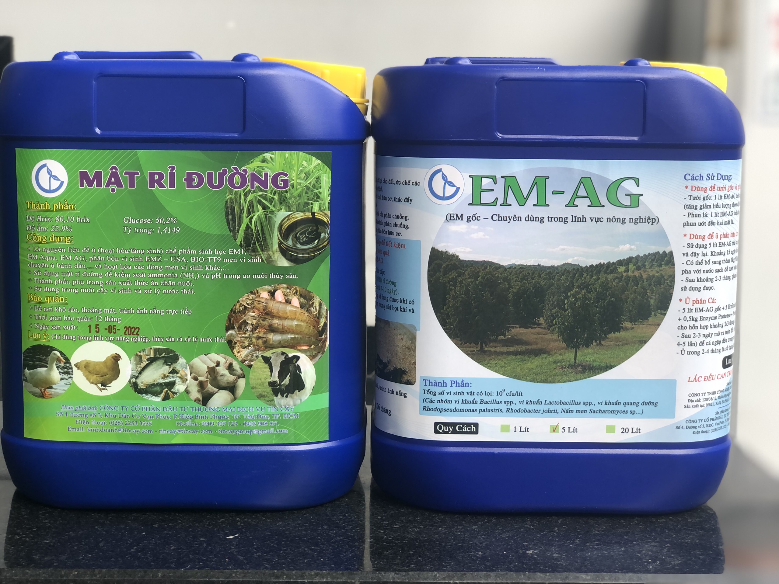 [FreeshipMAX] Combo Tiết Kiệm: 5 lít EM AG (EM Gốc) Và 7kg Mật Rỉ Đường Chuyên Dùng Trong Nông Nghiệp_tincay