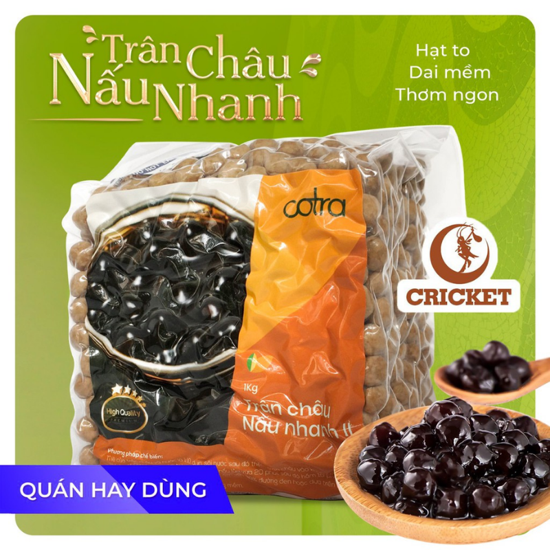Trân Châu Đen Nấu Nhanh Cotra II - Trân Châu Caramel làm trà sữa trân châu đen ngon như trân châu đài loan