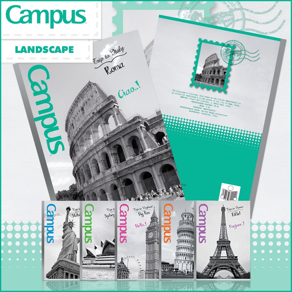 Vở kẻ ngang campus landscape 80tr – 120tr – 200tr – nbblas80 - nbblas120 - nbblas200 - vpp đức minh