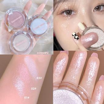 daimanpu Phấn Bắt Sáng Trang Điểm Bảng Phấn Bắt Sáng Phấn Mắt Mềm Mại Lâu Trôi Tự Nhiên