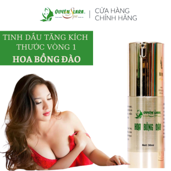 Tinh Dầu Tăng Kích Thước Vòng Một Hoa Bồng Đào Quyên Lara Giúp Nở Ngực,Săn Chắc Ngực,Chống Chảy Xệ Hiệu Quả Nhanh Chóng Sau 1 Liệu Trình 2 Lọ (Tăng Từ 4-7 cm)  30ml