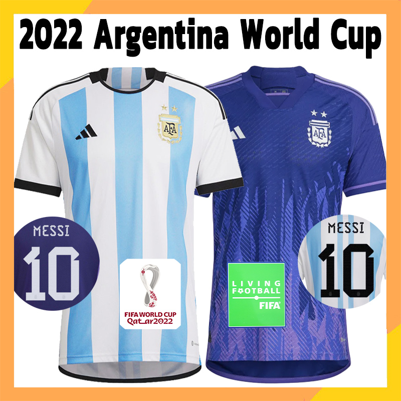 2022 Argentina S-4XL Soccer Jersey Player Version World Cup Dybala Aguero  Maradona Di Maria 22 23 Fans Player Version Men Kids Kit Sets Uniforms -  China Soccer Jersey and Football Suit price