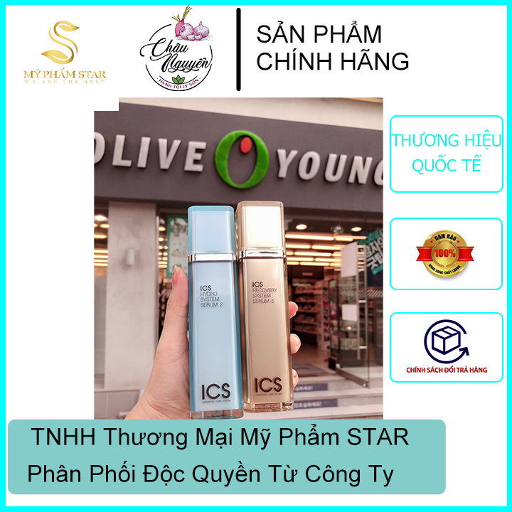[combo 2 chai] serum DƯỠNG ẨM TRẮNG DA và CHỐNG LÃO HÓA I.C.S HY.DRO SYS.TEM 2 CHÍNH HÃNG HÀN QUỐC
