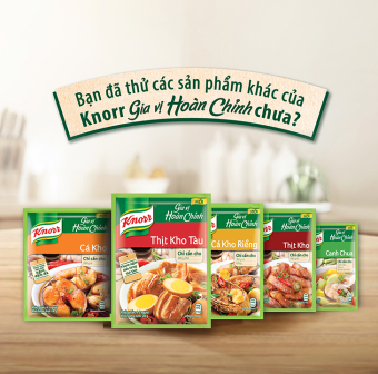 Gia vị ướp thịt kho, cá kho, canh chuc, gia vị hoàn chỉnh Knorr