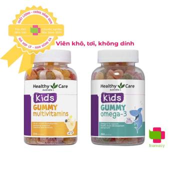 Kẹo dẻo Healthy Care Kids Gummy Omega 3, Úc (250 viên) bổ sung omega-3 cho trẻ 2 tuổi trở lên