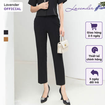 Quần âu nữ dáng lửng LAVENDER ống suông basic chất co giãn nhẹ Q2456