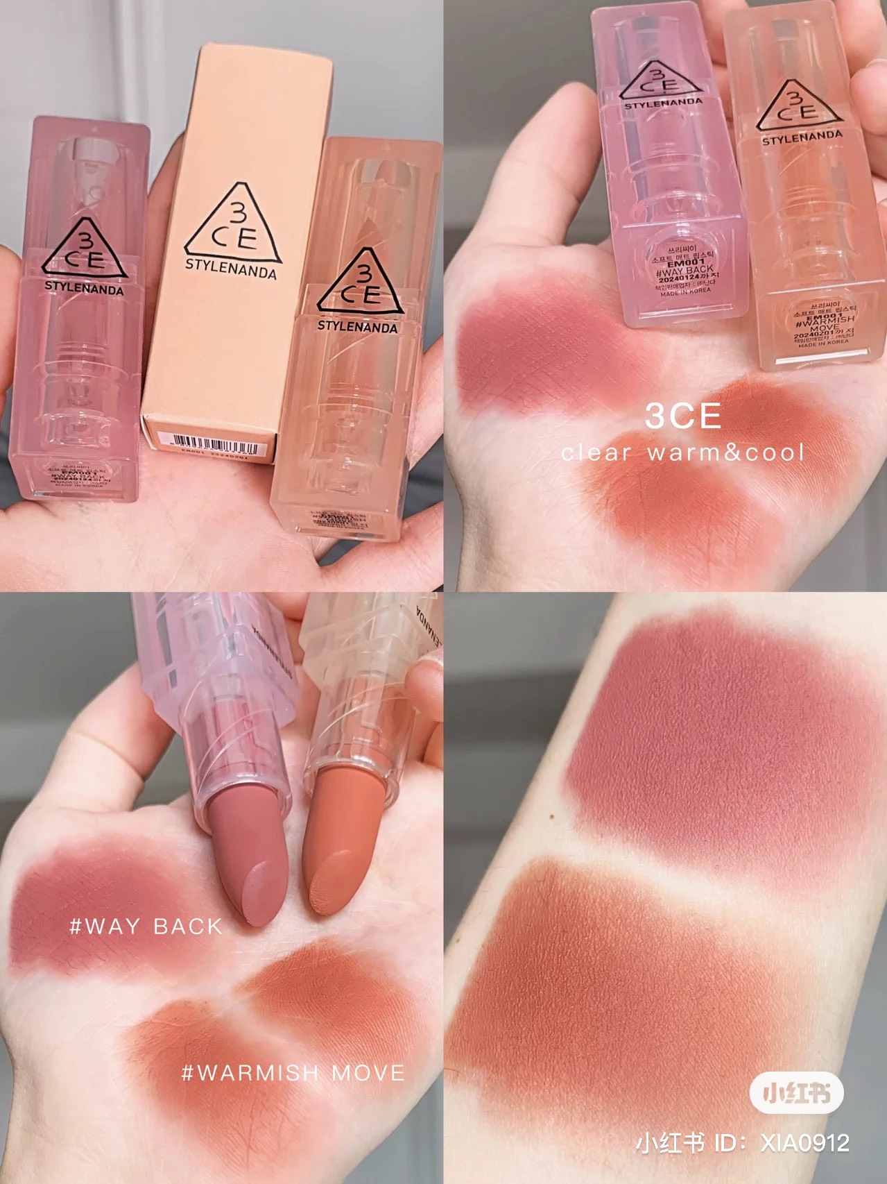 Son Thỏi 3CE Soft Matte Lipstick Warm & Cold Edition 3.5g